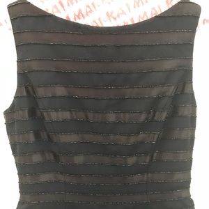 Long navy blue beaded top